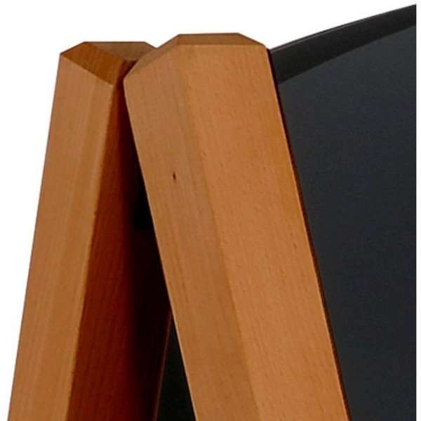 Wooden Kreidetafelschild Bow, dunkles Holz, Tafel 59 x 78 cm