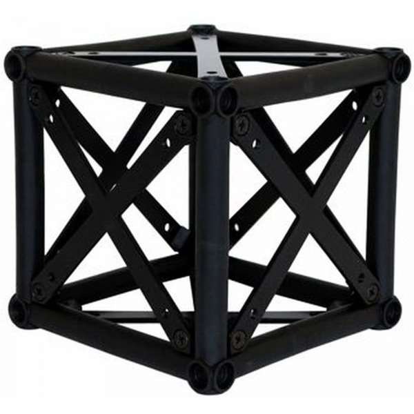 Crown Truss 15 Messewand mit Banner - schwarz