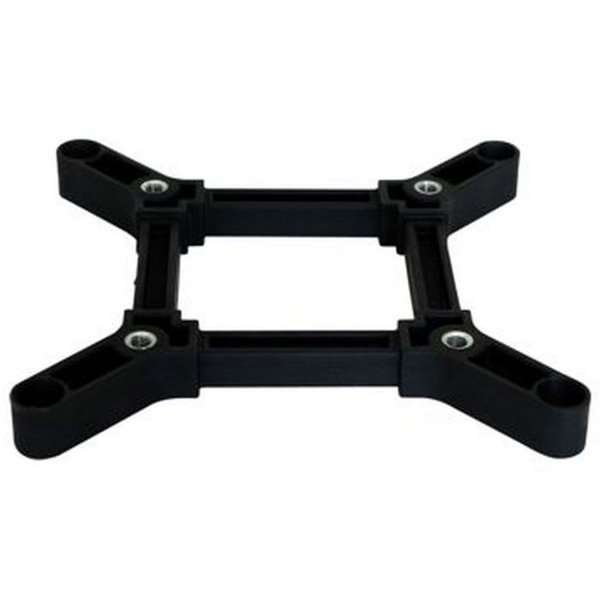 Crown Truss 15 Messewand mit Banner - schwarz