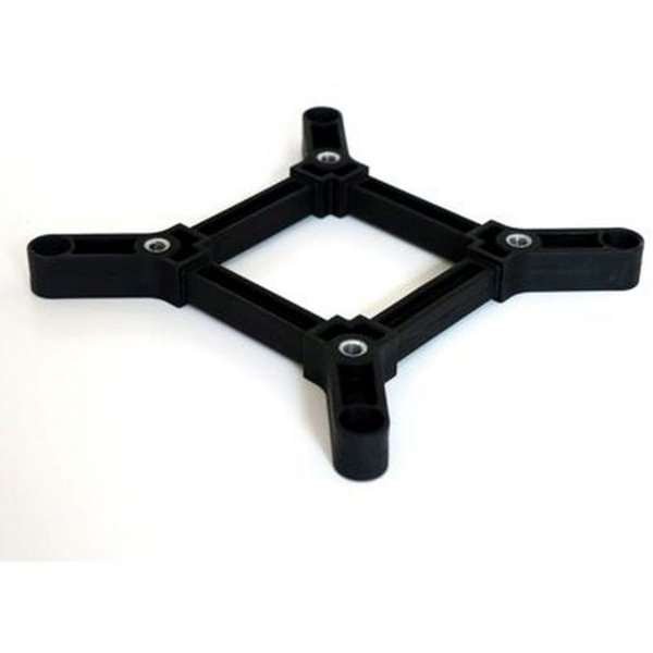 Crown Truss 15 Messewand mit Banner - schwarz