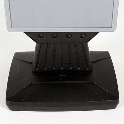 Kunststoffschild mit Fuß - schwarzer Wassertank - silberne Oberseite