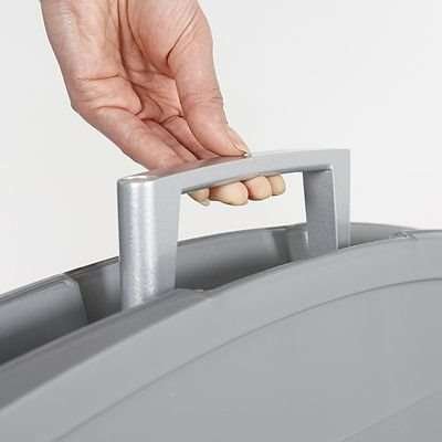 Compact Kunststoff-Kundenstopper, Mini, grau