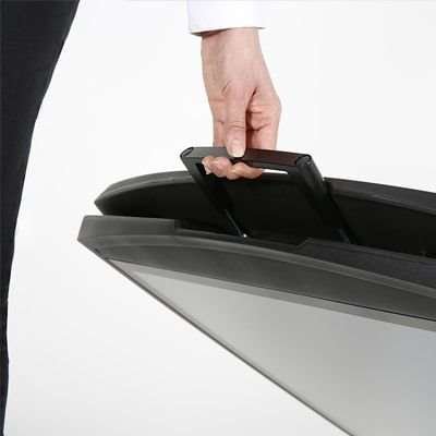 Compact Kunststoff-Kundenstopper, A1-schwarz