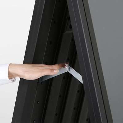 Compact Kunststoff-Kundenstopper, A1-schwarz