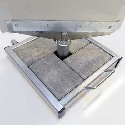 Outdoor Spin-Sign Kundenstopper - 40x79 cm - weiß
