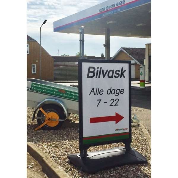Wind-Sign Waterbase Budget Kundenstopper - 70x100 cm - schwarz