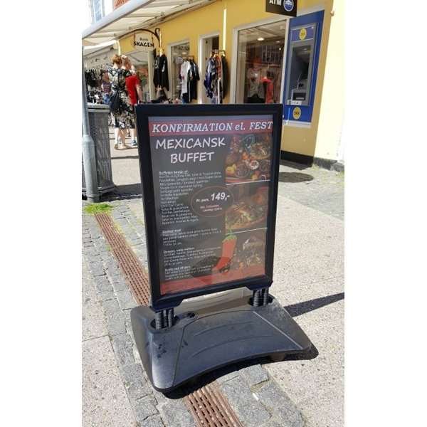 Wind-Sign Waterbase Budget Kundenstopper - 70x100 cm - schwarz