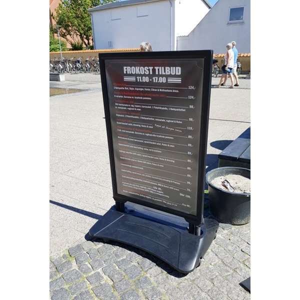 Wind-Sign Waterbase Budget Kundenstopper - 70x100 cm - schwarz
