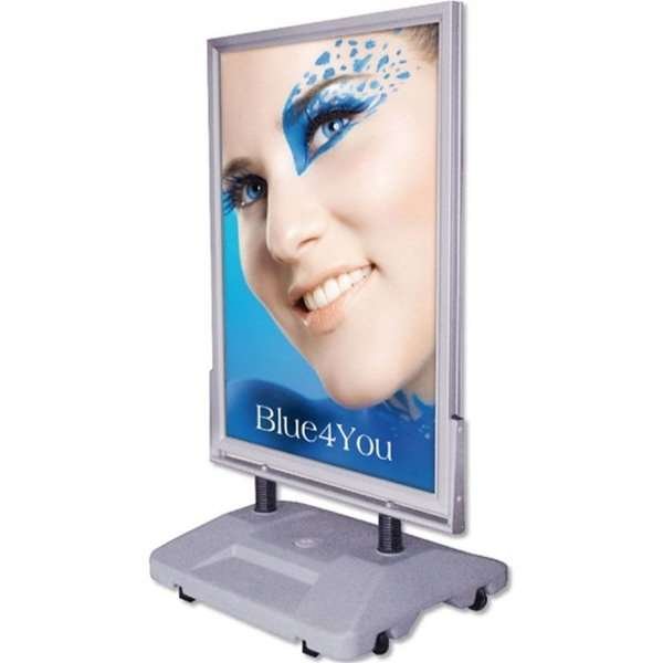Wind-Sign Waterbase Kundenstopper - 70x100 cm - Silber