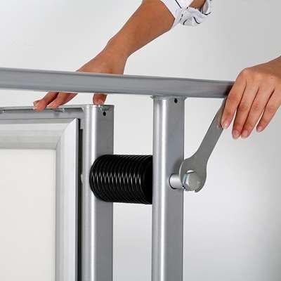 Wind-Line Basic Kundenstopper - 50x70 cm - Silber