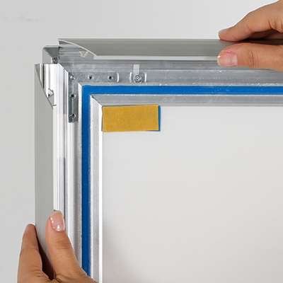 Wind-Line Basic Kundenstopper - 50x70 cm - Silber