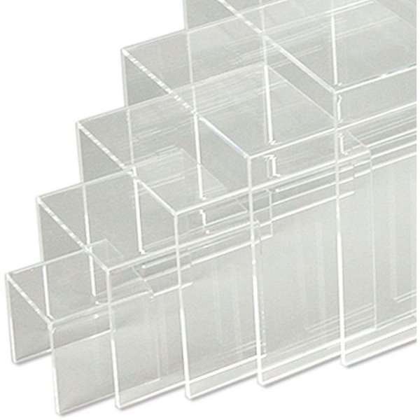 Display Podest, Dekoregal Displayregal - 7 Stk. - Transparent