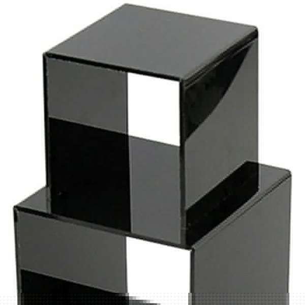 Display Podest, Dekoregal Displayregal - 3 Stk. - schwarz