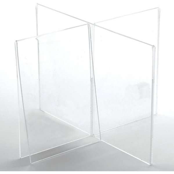 Kreuz-Menükartenhalter vertikal - A6 - 10,5 x 14,8 cm