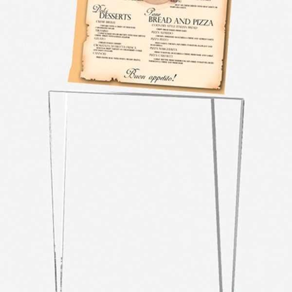 Rocket-Menükartenhalter vertikal - A5 - 14,8 x 21 cm - schwarz