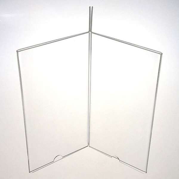 Kreuzmen&uuml;kartenhalter vertikal, x3 - 6 x M65