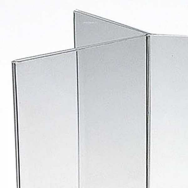 Kreuzmen&uuml;kartenhalter vertikal, x3 - 6 x M65