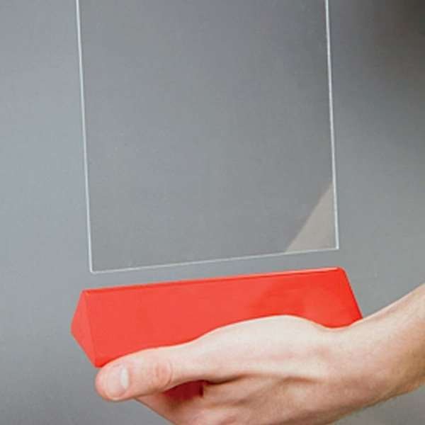 Pyramid Menükartenhalter vertikal - M65 Flyer - 9,9 x 21 cm - schwarz