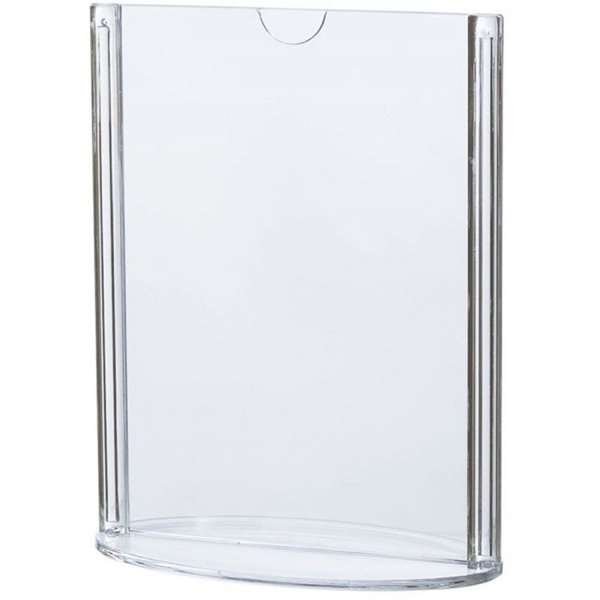 Ovaler Menükartenhalter vertikal - A5 - 14,8 x 21 cm