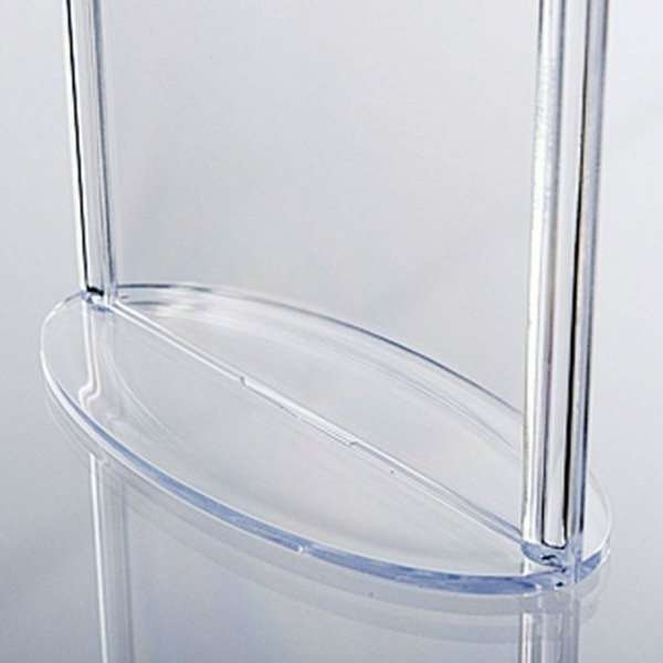 Ovaler Menükartenhalter vertikal - A5 - 14,8 x 21 cm