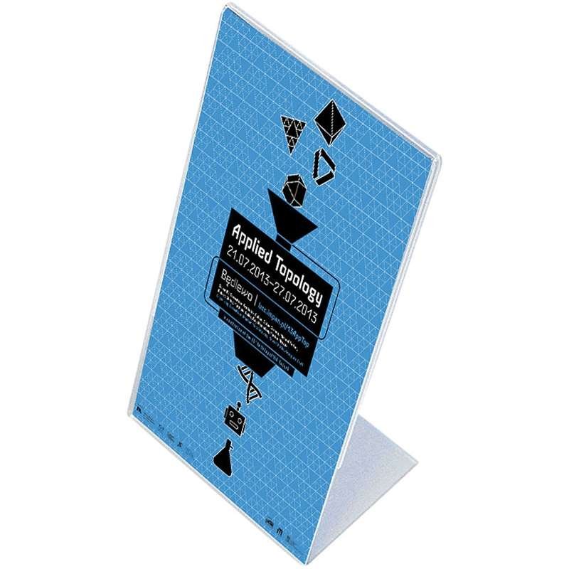 L - Men&uuml;kartenhalter vertikal - A7 - 7,4 x 10,5 cm