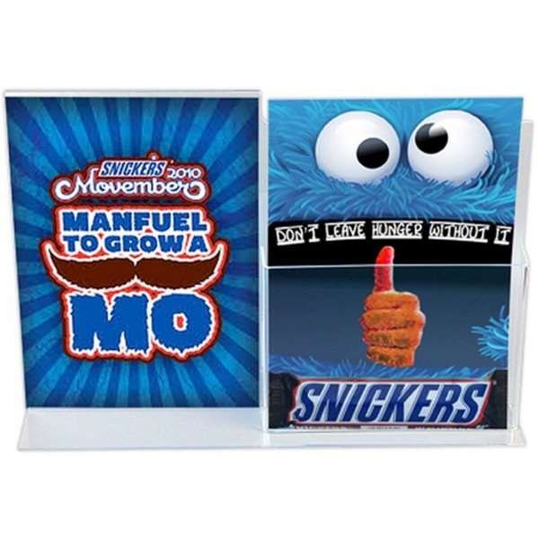 L - Menükartenhalter A4 mit Halterung für A4-Broschüren vertikal