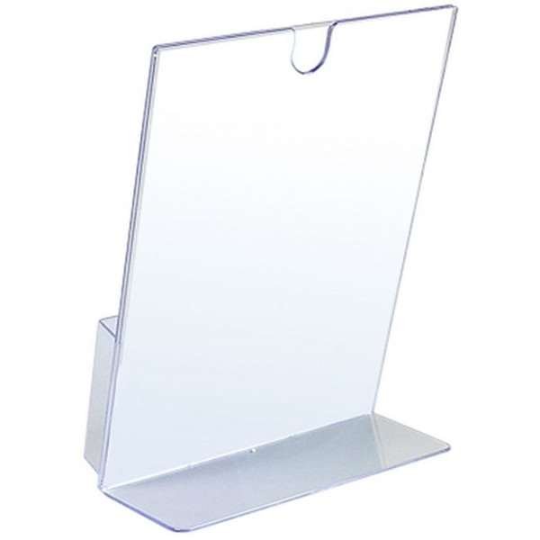 L - Menükartenhalter A4, mit Einsatz oben - Halter für M65-Broschüren