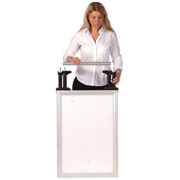 Wind-Line Budget Kundenstopper - 50 x 70 cm - Silber
