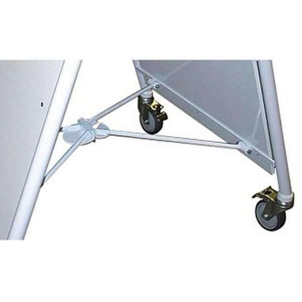 Ellipse Lux Kundenstopper mit Logo schild - A1 - weiß