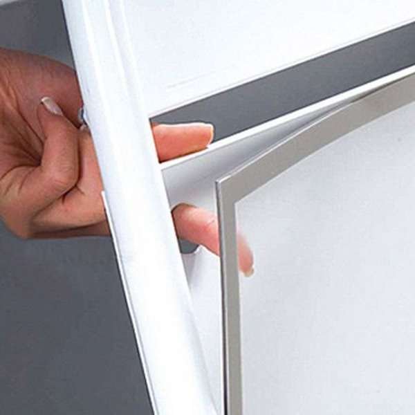 Ellipse Lux Kundenstopper mit Logo schild - A1 - weiß