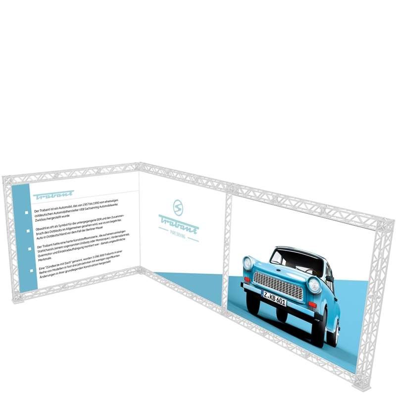 Crown Truss L-Shape 3 x 6 m, 10 x 10 cm, weiss