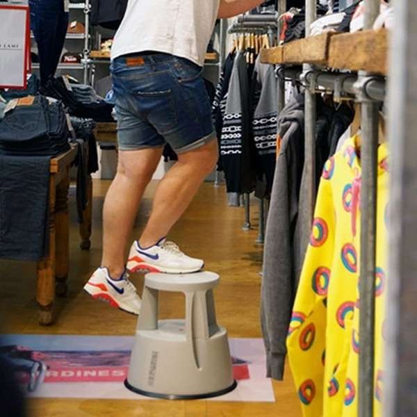 Elefantenfuß, Tritthocker - Anthrazit