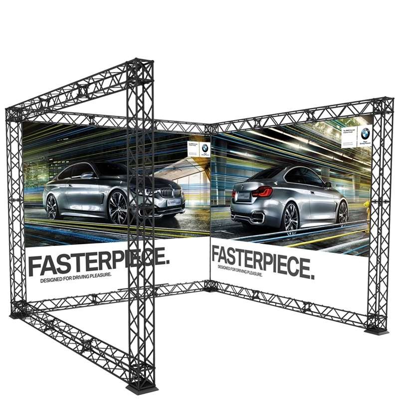 Crown Truss 10 U-Form 3 x 3 m - Schwarz