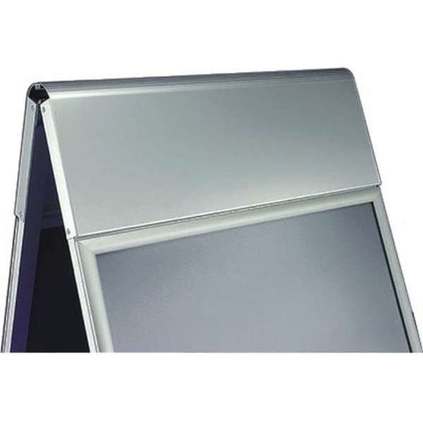 Alu-Line Logo Change Kundenstopper mit Logo schild - 50x70 cm - Silber
