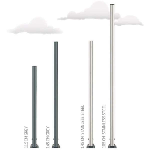 Pole Stand - 115 cm - Grau