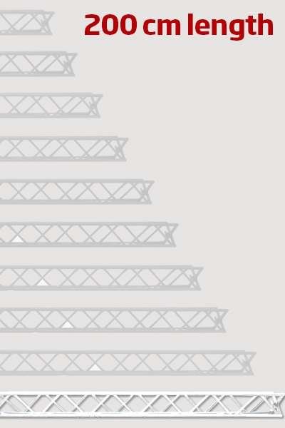 Crown Truss 10x10, Modul 200cm - weiß