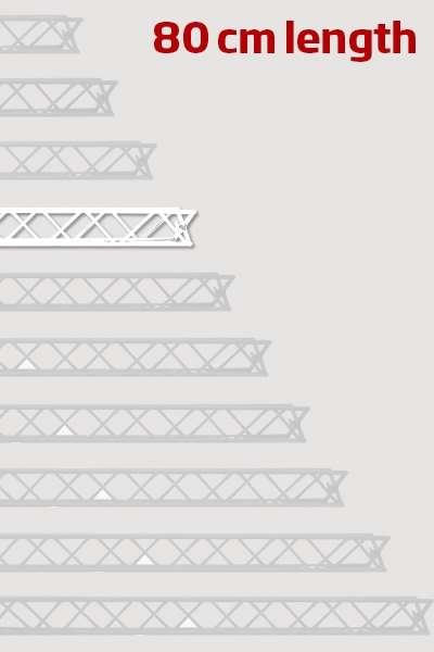 Crown Truss 10x10, Modul 80cm - wei&szlig;