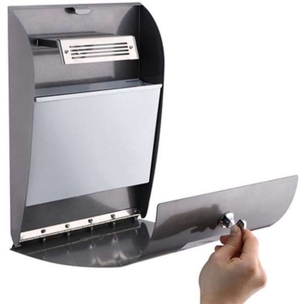 Aschenbecher konvex in Grau