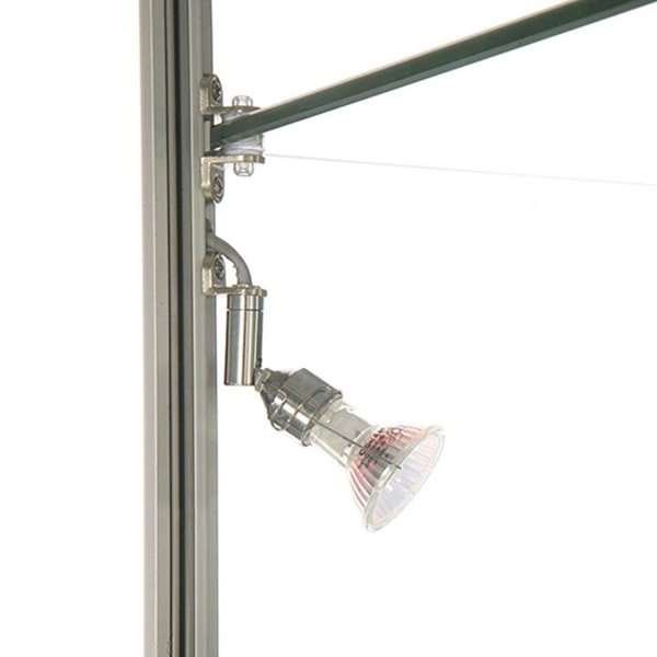 Vitrine - Showcase Tower Solo Glasvitrine mit Unterschrank - Silber