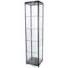 Vitrine - Showcase Tower Solo Glasvitrine mit LED-Licht und Schloss - Schwarz #8