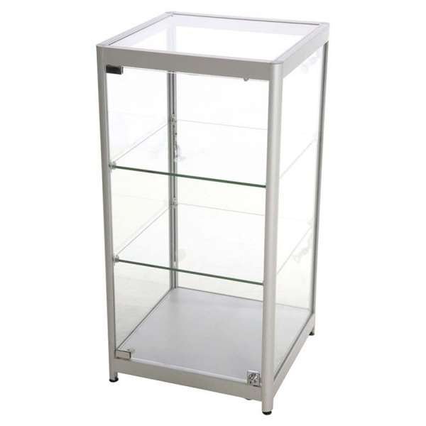 Vitrine - Showcase Counter Solo Glasvitrinen - Silber