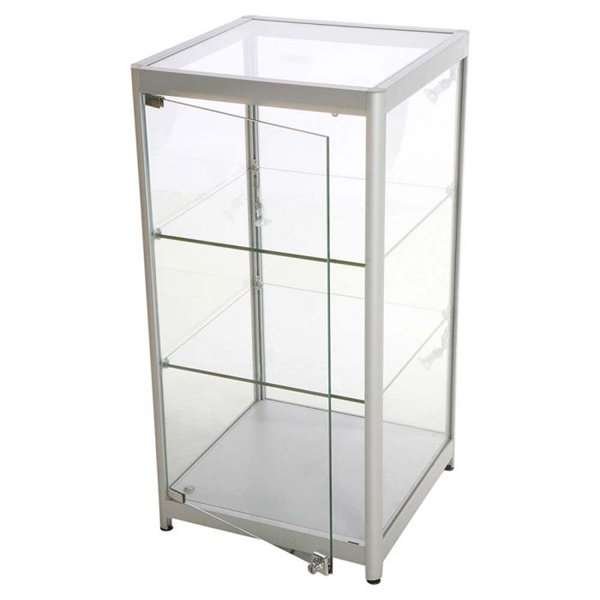Vitrine - Showcase Counter Solo Glasvitrinen - Silber