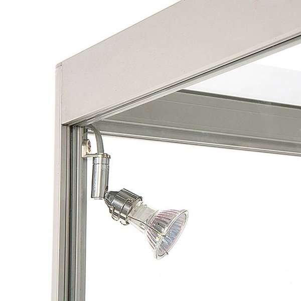Vitrine - Showcase Counter Solo Glasvitrinen - Silber