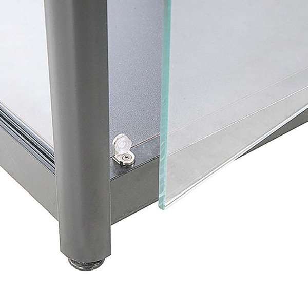 Vitrine - Showcase Counter Solo Glasvitrinen - Silber