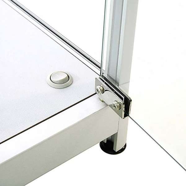 Vitrine - Showcase Counter Solo Glasvitrinen - Silber