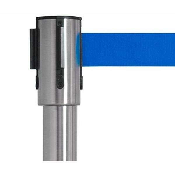 Absperrpfosten-Bandspender zur Wandmontage, blau