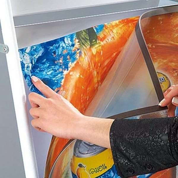 Gotik Classic Kundenstopper mit Logo schild - 50x70 cm - schwarz