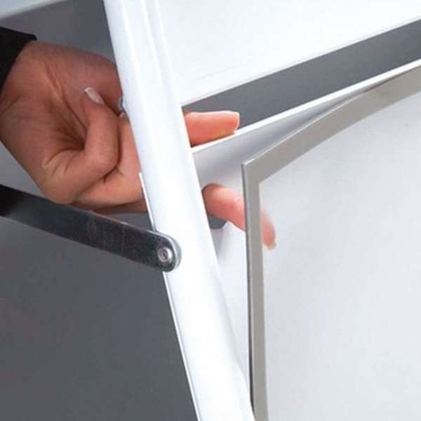 Gotik Classic Kundenstopper mit Logo schild - 50x70 cm - schwarz