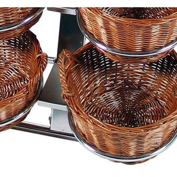 Shop Impulz Korbdisplay 4 - Mit 10 runden Körben