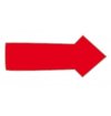 Magnet Pfeil 1x2 cm (30 Stück pro Bogen) - Rot #1